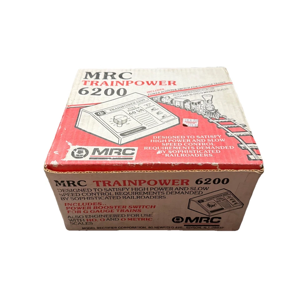 MRC Train Power Model 6200 DC Fuente de Alimentación Hobby Train Transformador, Negro con Caja Foto 3 de 4