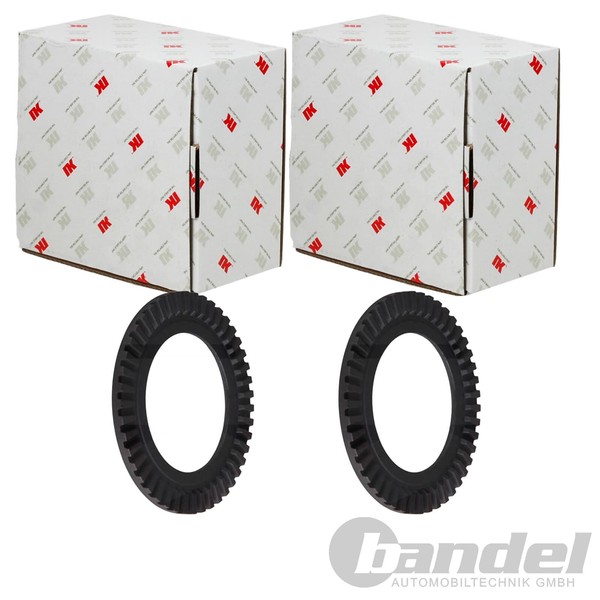 2X NK ABS-SENSORRINGE Hinten Passend FÜR Audi 100 A4 A6 Links+Rechts | 394757-image