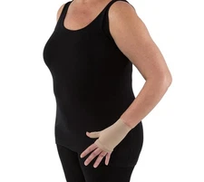 Jobst Bella Lite Compression Gloves 15-20 Mmhg, Gauntlet Beige, Medium, Regular 