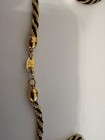 Vintage Trifari signed Classic Statment Black & Gold Braid intwined in Necklace! — photo 6