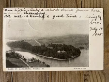 1905 Vintage Postcard Wells Vermont VT Rutland County Lake St. Catherine