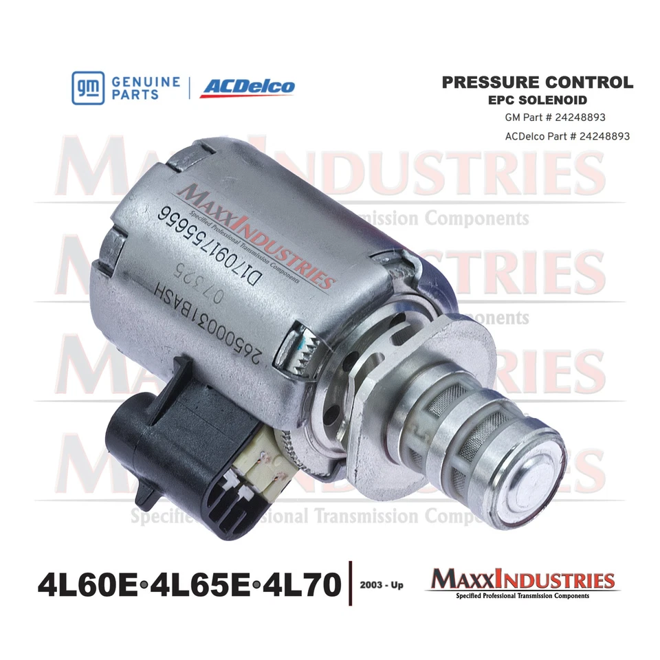 Solenoide de control de presión electrónica EPC 2003-ON 4L60E 4L65E transmisión 24248893 Foto 3 de 4