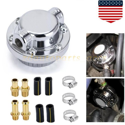 #ad Universal Fuel Pressure Regulator Kit Adjustable 1 6 PSI Fits Carburetor Engine $18.99