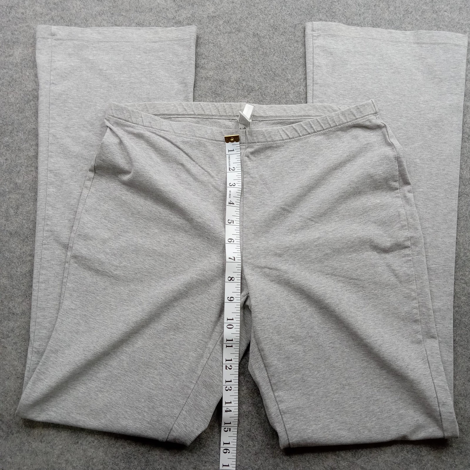 GapBody Pants Womens Medium Gray Lounge Yoga Flare Leg Stretch Pull On Casual