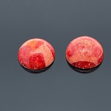 SAMMLERSTEIN  2ER SET SCHAUMKORALLE ANGEBOHRT ges. ca. 4,10 ct. SCHMUCKJAGD