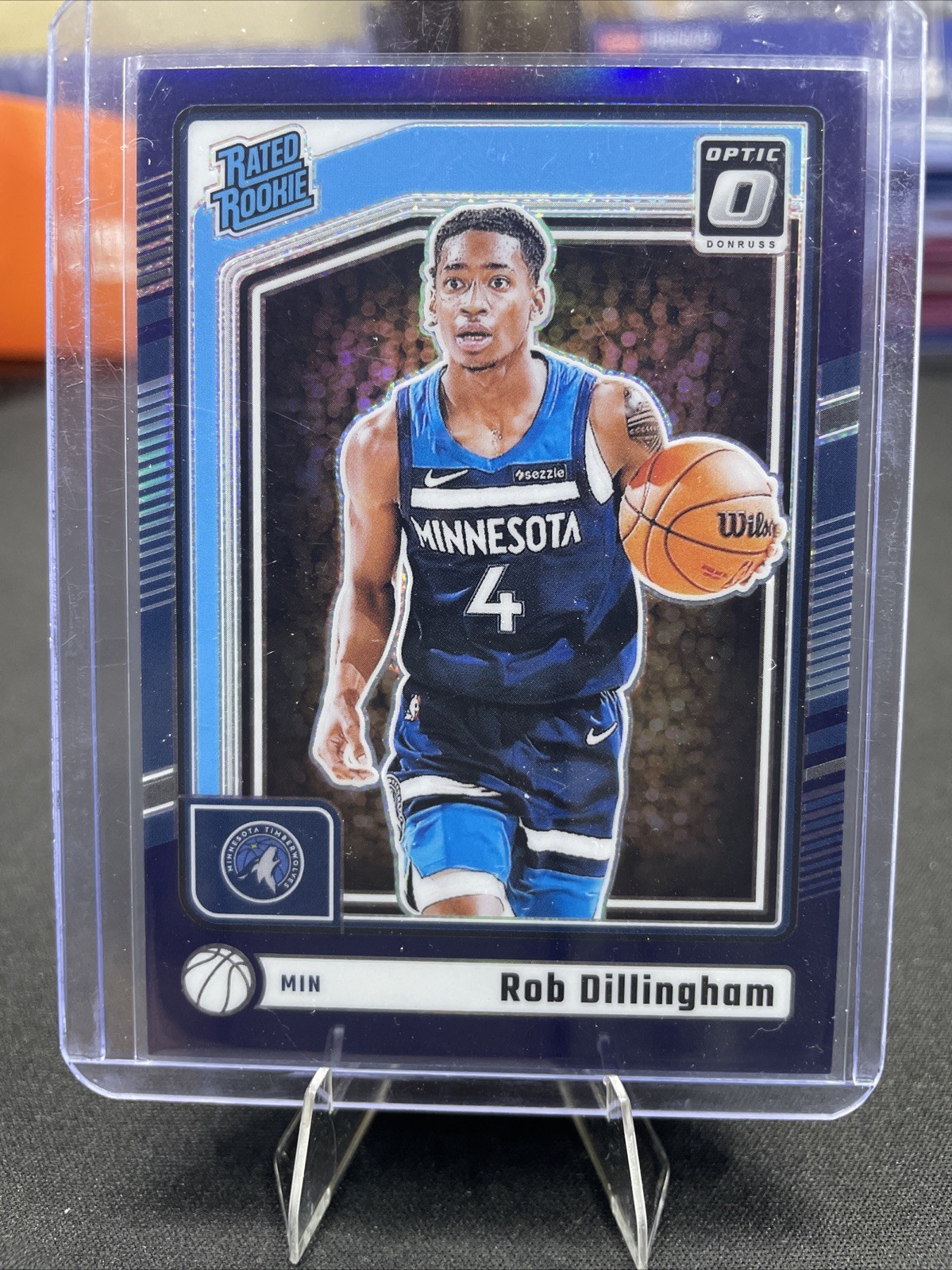 2024-25 Panini Donruss Optic - Rated Rookie Rob Dillingham #259 Purple  (RC)