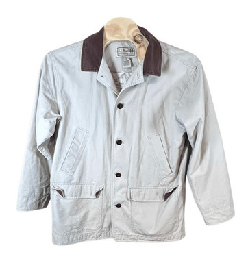 L. L. Bean Extra Large (XL) Barn Chore Coat Corduroy Collar and Cuffs Farmwear