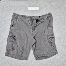 Billabong Men Shorts 38 Gray Embroidered Cargo Twill N201CREG Shorts