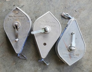 Vintage The Irwin Straight Line Chalk Line Reel Plumb Bob Ohio Tool Made in USA