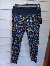 Greater Good Paw Print Pet Dog Rainbow Small NEW Yoga Pants Pockets