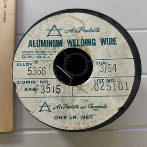 Air Products Aluminum Welding Wire 5356 Alloy 3/64" Comm No. 636-F3515 Partial