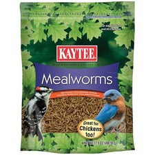 Mealworm Bird Food for Cardinals  Chickadees, 17.6oz