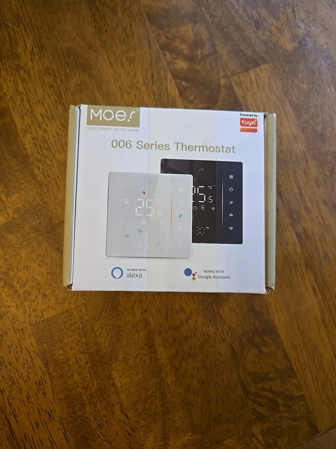 Tuya Moes 006 Series Programmable Smart Thermostat Model BHT-006GAZB Black