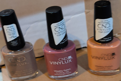 CND Vinylux Nail Polish X3 Rubble 144 Married to the Mauve 129 Clay Canyon 164 