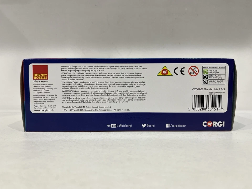 CORGI - THUNDERBIRDS CLASSIC 1 & 3 - CC00901 - NEW - Imagen 3 de 4