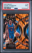 2023 PANINI SELECT ORANGE FLASH #128 AUSAR THOMPSON ROOKIE RC PSA 9