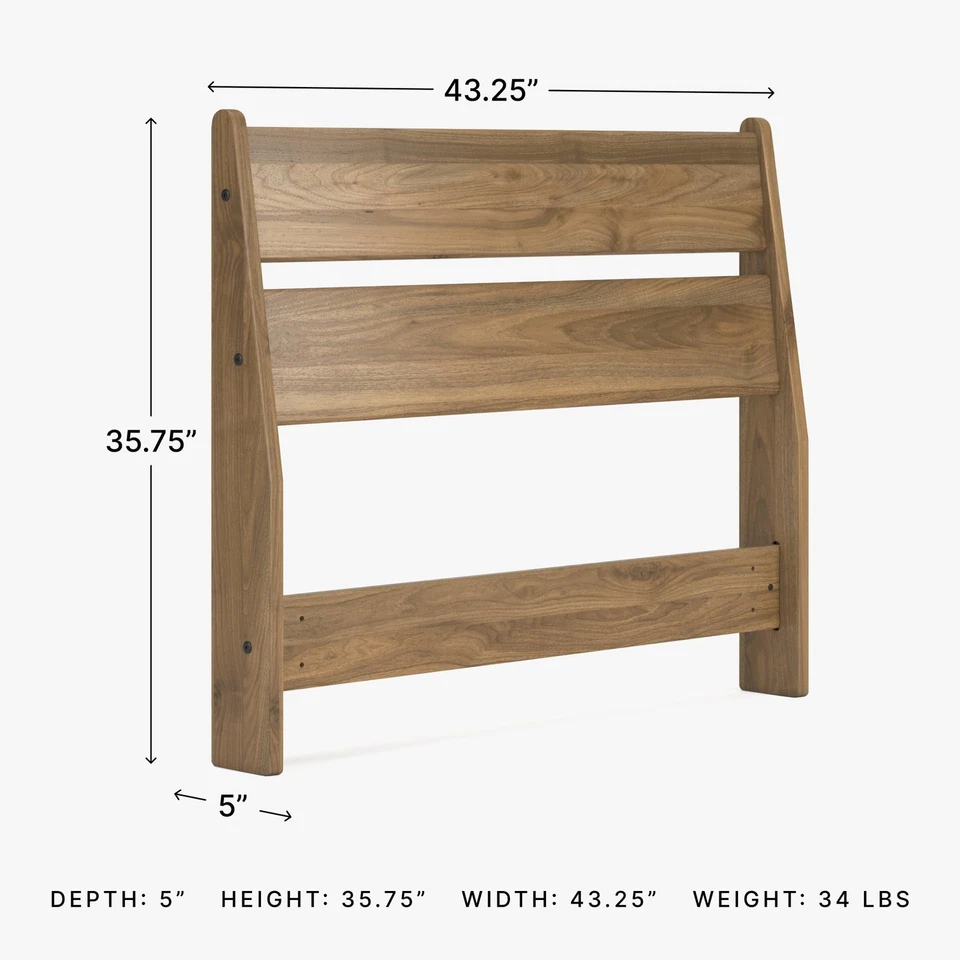 Deanlow Rustic Panel Headboard, Twin, Light Brown - Image 4 of 4