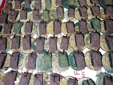 10ea Micro Armour 1/285 Scale Sherman M4 WW2 Tank