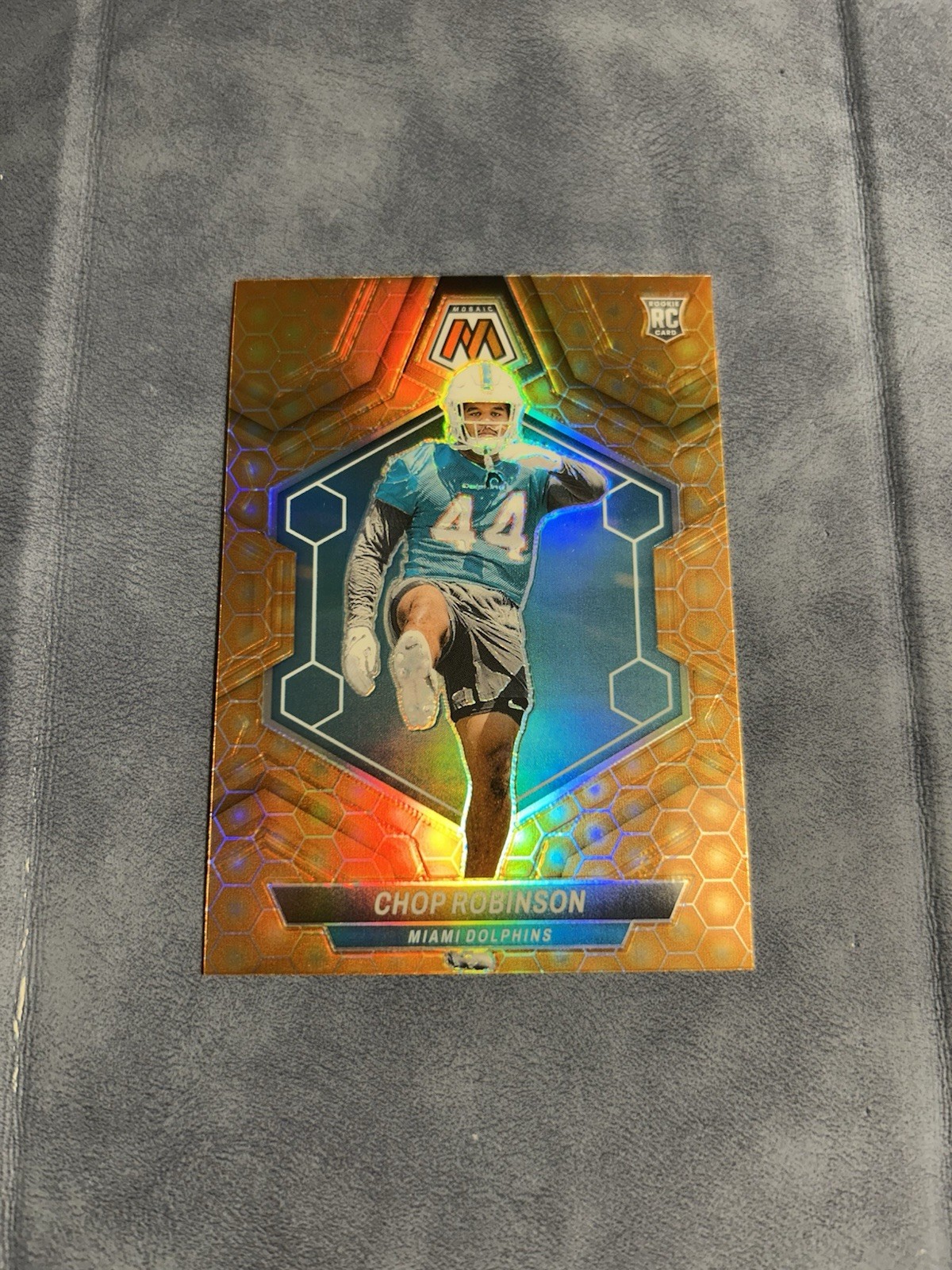 2024 Panini Mosaic Chop Robinson Honeycomb Prizm SSP Rookie #321 Miami Dolphins