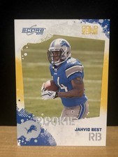 2010 Score JAHVID BEST #347 RC Rookie Football Card Gold Zone /299. rookie card picture