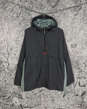 Men s Nike Vintage Nylon Jacket Anorak Windbreaker Gray Retro Size L