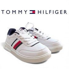 New Tommy Hilfiger White Sneakers Kids Unisex Size US 2