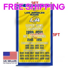 Los Angeles Rams 3x5 ft Flag Banner NFL Football Champions Banner FREE Shipping