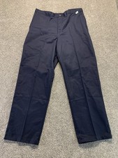 DICKIES LP700 Pants Mens 38x33 Navy Blue INDUSTRIAL FLAT FRONT COMFORT WAIST