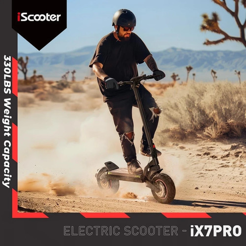 iScooter iX7PRO 10'' E-Scooter 2000WDual motor 54V/17.5AH Offroad Elektroroller - Bild 9 von 16