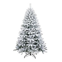 Green Christmas Tree Artificial Snow Flock Yukon Pine 5FT Bushy Xmas Home Decor