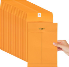 50 Pcs Manilla Clasp Envelopes Kraft Closure
