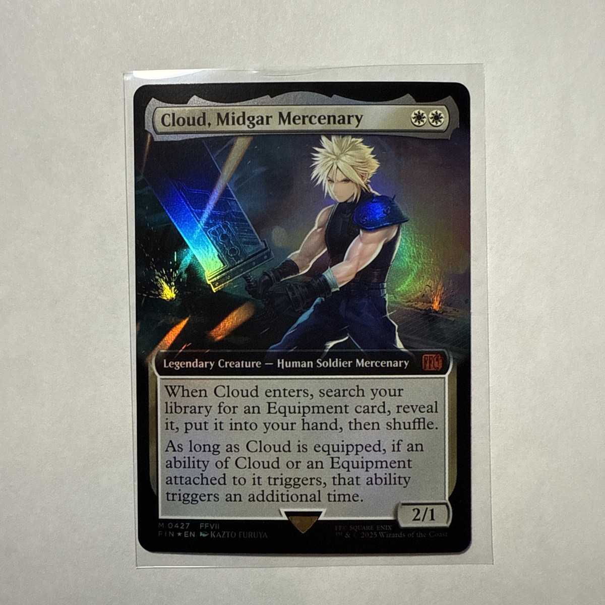 Cloud, Midgar Mercenary (Extended Art) Final Fantasy Foil