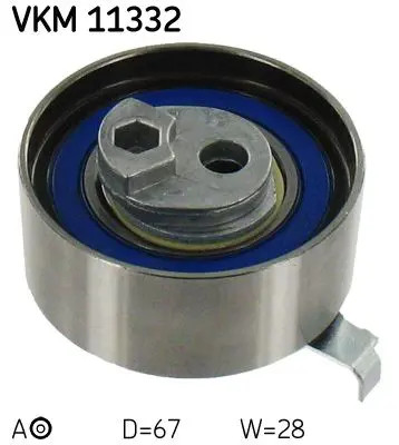 Timing belt tensioner pulley Automatic VKM 11332 SKF for VW AUDI
