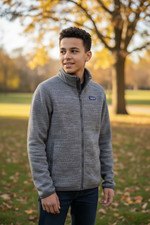 Patagonia Kids' Better Sweater Fleece Full Zip Jacket Grey Size XL 14