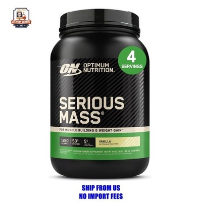 ''Optimum Nutrition Serious Mass, Vanilla, Weight Gainer Protein Powder, Mass Gai