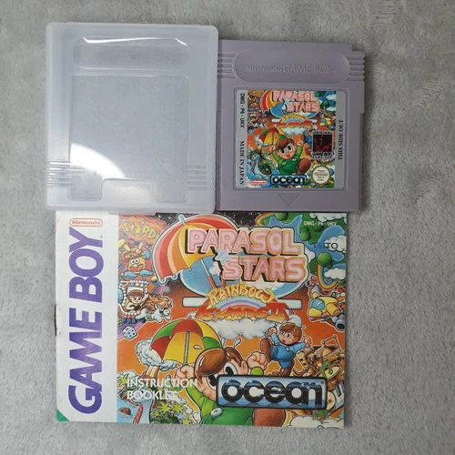 Parasol Stars Rainbow Islands II Nintendo GAMEBOY with cart case And Manual. 
