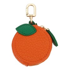 Orange Coin Purse Keychain, Cute Fruit Shaped Bag Charm