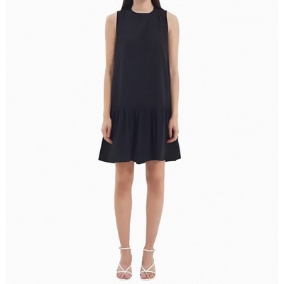 Cooper St Shift Dress Above Knee Ditsy A-Line Ruffle Hem in Black Size XL New