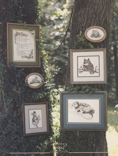 Stoney Creek In The Woods Owl Fox Racoon Opposum Chipmunk Cross Stitch Booklet - Picture 6 of 6
