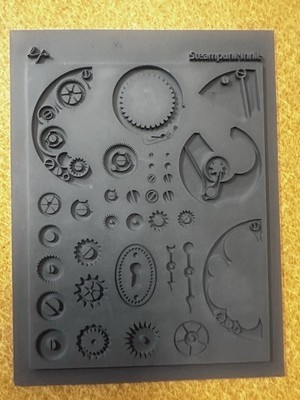 Lisa Pavelka Polymer clay texture  Mat - Steampunk Innie