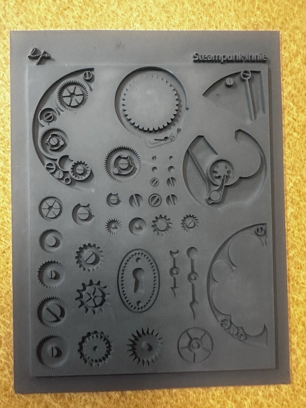 Lisa Pavelka Polymer clay texture  Mat - Steampunk Innie