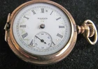ANTIQUE SMALL ELGIN POCKET WATCH GRADE 198 AS IS PARTS REPAIR