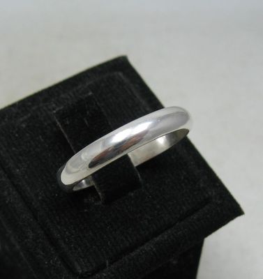 Genuine Sterling Silver Ring Plain Band 2.5mm Solid Hallmarked 925 Handmade