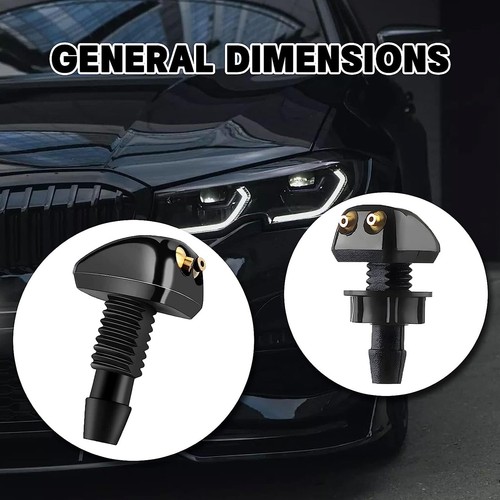 6x Adjustable Dual Holes Windshield Washer Nozzle Wiper Water Spray Jet for Cars - Picture 8 of 12
