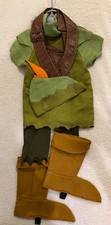 Disney Store Peter Pan Costume - Has Hat and shoe Covers- Size 4T- Smoke Free