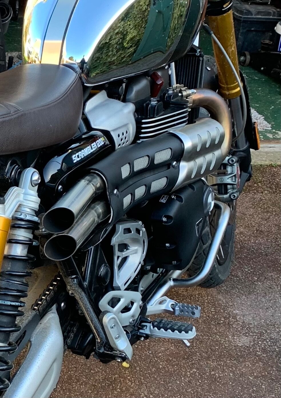 Total Triumph Exhaust For Scrambler Xe Xc eBay