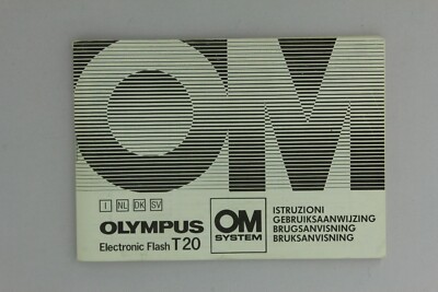 Anleitung manual Olympus Electronic Flash T20 Italienisch Dänisch (13031112)