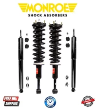 Complete Monroe Front Strut Coil Springs & Rear Shock Kit For Tundra 07-21