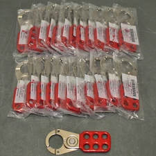 (24) Condor Lockout Padlock Hasp 1U177, for (6) 3/8" Shackle, 1" Opening
