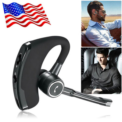 Bluetooth Earphone Wireless Headset Earpiece Noise Cancelling for Cell Phones
